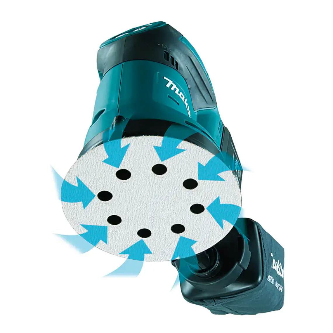 Kit Lijadora Rotorbital Inalámbrica Makita 5