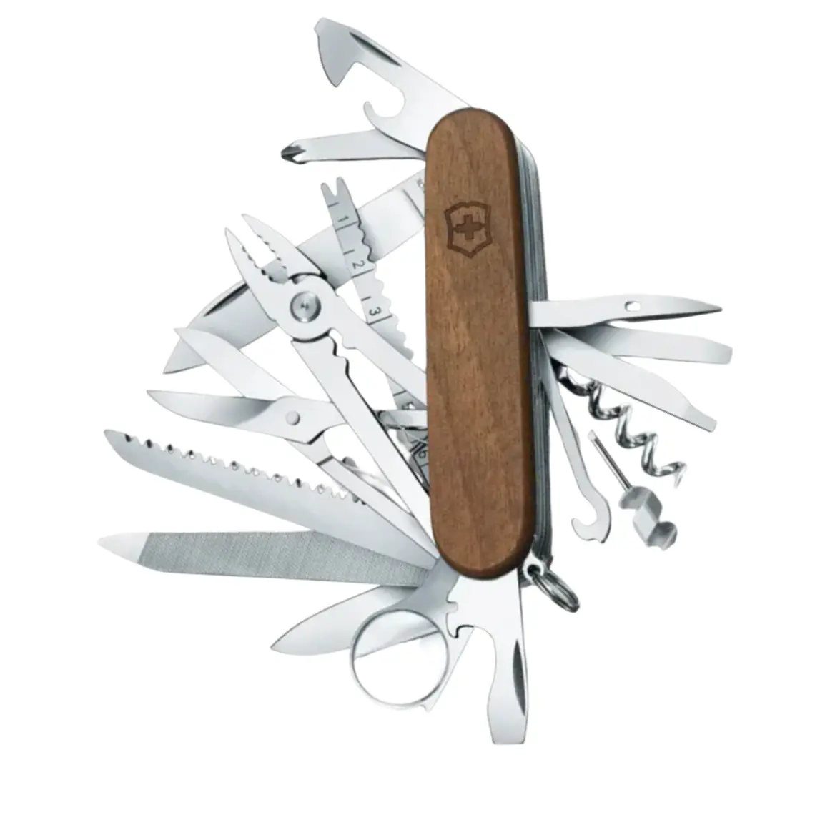 Navaja Cortapluma Victorinox Swisschamp 91mm 29f Madera 1