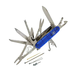 Navaja Cortaplumas Swiss Champ azul traslúcido Victorinox