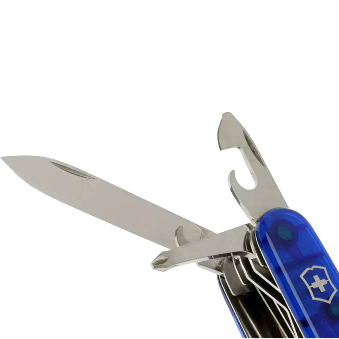 Navaja Cortaplumas Swiss Champ azul traslúcido Victorinox 2