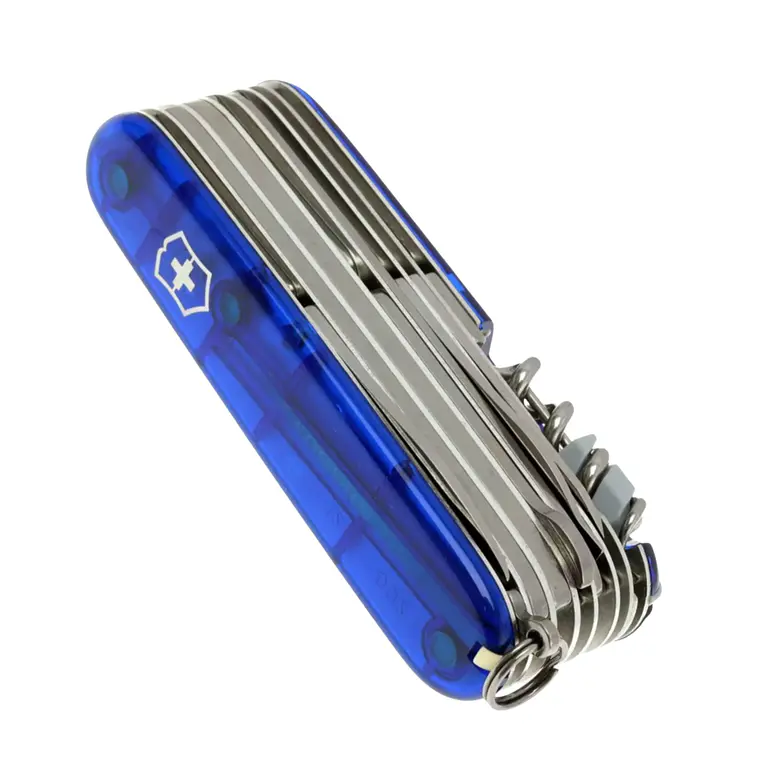 Navaja Cortaplumas Swiss Champ azul traslúcido Victorinox 6