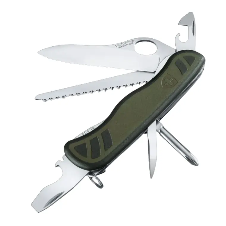 Navaja del Soldado Suizo 08 color Verde/Negro Victorinox 1