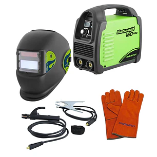 Soldadora Indura MMA 160 A + Máscara Fotosensible + guantes