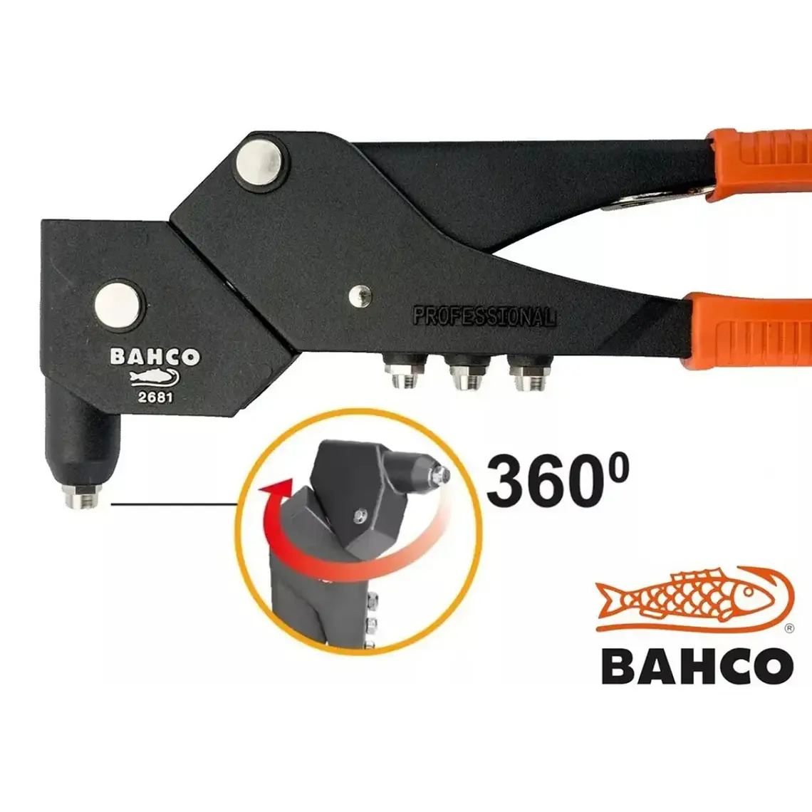 Remachadoras Manual Con Articulación 360 4 Boquillas Bahco 2681 2