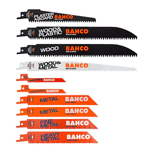 Juego De Hojas Sable Madera Metal 10Pzas Bahco 3940MIXSET10P