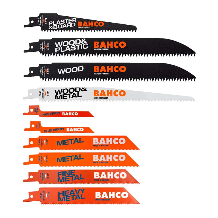 Juego De Hojas Sable Madera Metal 10Pzas Bahco 3940MIXSET10P 1