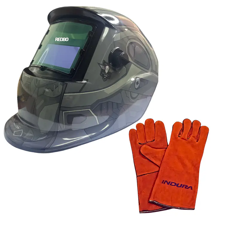 Máscara Para Soldar Profesional + Guante  RBLYE95H 1