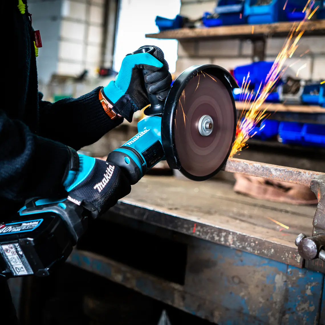 Esmeril Angular 9 (230Mm) 40V Xgt Makita Ga038Gz S/Bat 7