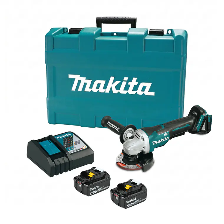 Kit esmeril angular inalámbrico 18v Makita DGA458RFE  1