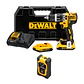 Kit DeWALT Taladro XR 20V 2Bat. + Medidor Láser DW055PL 16m - Miniatura 1