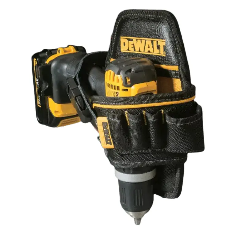 Kit DeWALT Taladro 20V 2Bat/Car + Porta Taladro 6 Bolsillos 5
