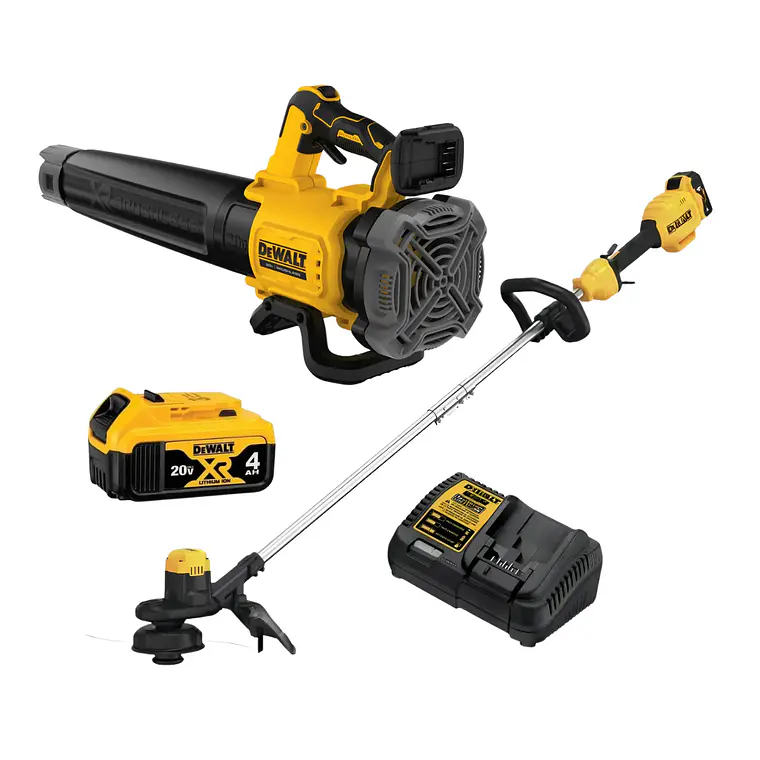 Kit Jardín Inalámbrico DEWALT Soplador 125 MPH+Orilladora20V 1