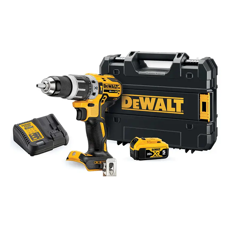 Taladro Percutor 20v S/carbones + 1 Bat 5ah Dewalt Dcd796p1 1