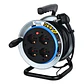 Carrete Alargador Pro 20m 16a 4 Tomas Schuko Electraline - Miniatura 1