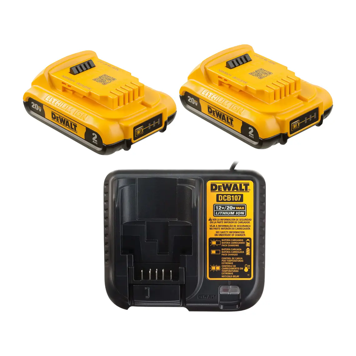 Kit Taladro Percutor/Atornillador DeWALT DCK223 20V+Cuchillo 4