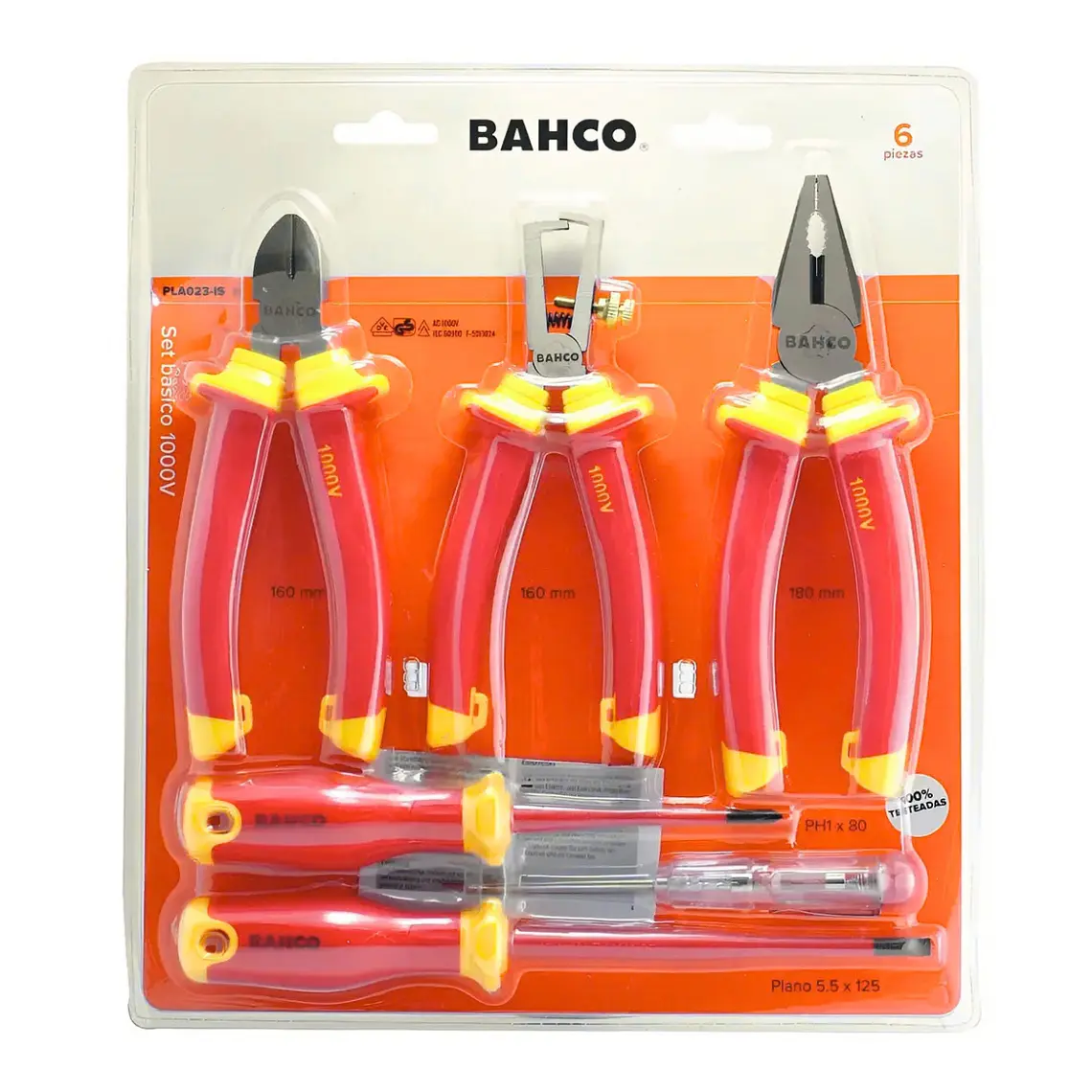 Juego De Herramientas Aisladas Bahco 1000v 6 Piezas PLA023IS 1