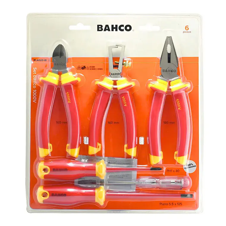 Juego De Herramientas Aisladas Bahco 1000v 6 Piezas PLA023IS 1