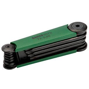 Juego de Llaves Torx en Verde Mango Suave Bahco BE-8975