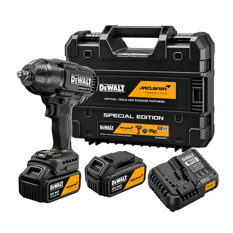 Kit Llave de Impacto DeWALT x McLaren DCF99MP2T-B2 20V Brushless 1/2