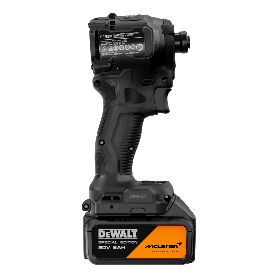 Kit Atornillador McLaren 20V Car/2Bat 5Ah DeWALT DCF86MP2T 4