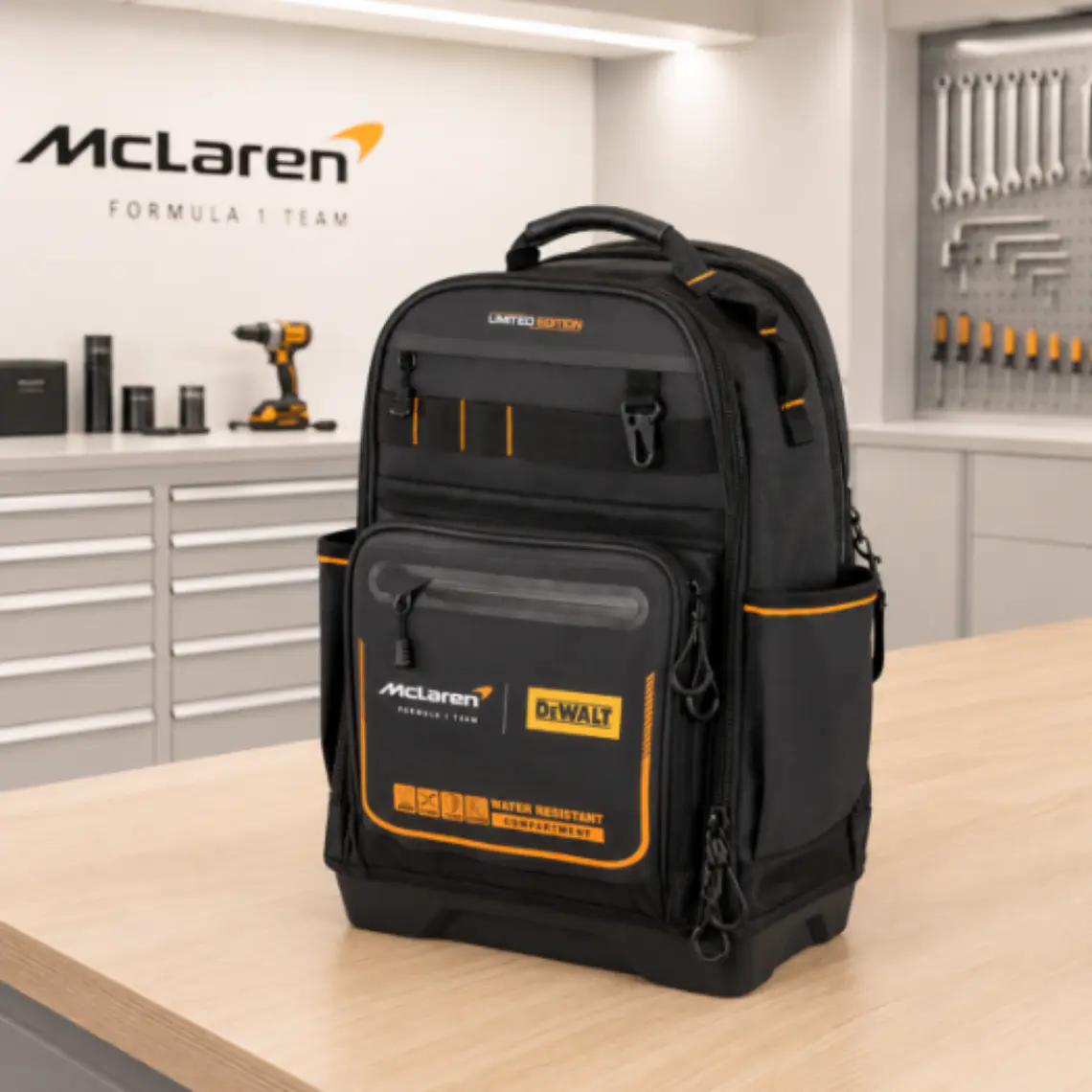 Mochila Mclaren Pro 24L de 43 Bolsillos DEWALT DWST60122-1 8