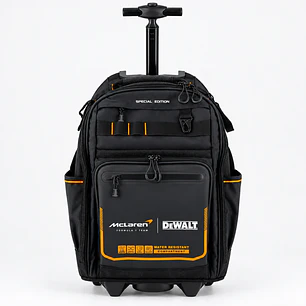 Mochila con Ruedas DeWALT x McLaren DWST60101-9 Profesional 46 Bolsillos IP54