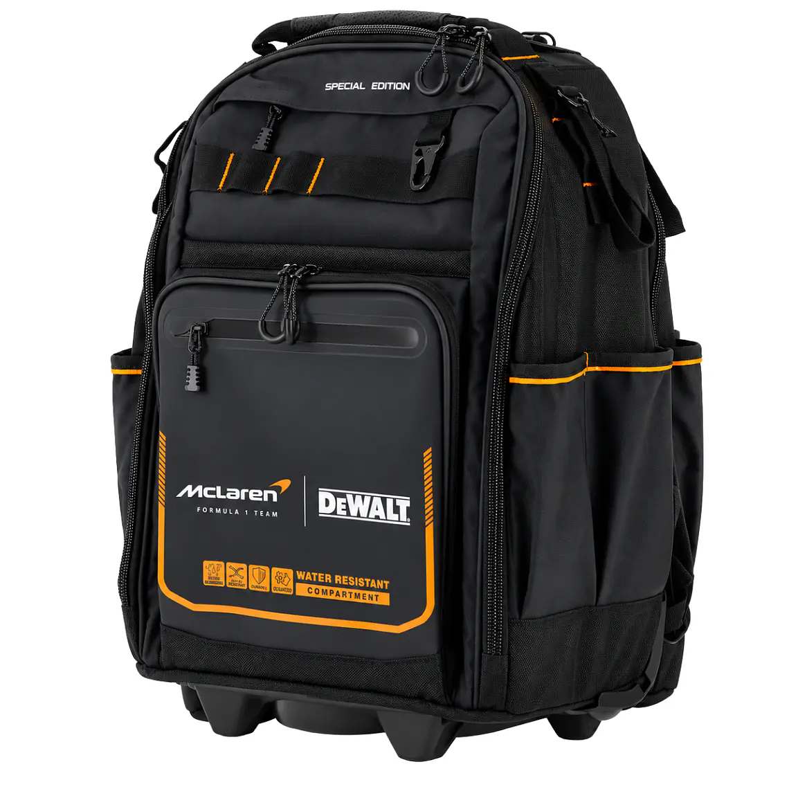 Mochila con Ruedas DeWALT x McLaren DWST60101-9 Profesional 46 Bolsillos IP54 3