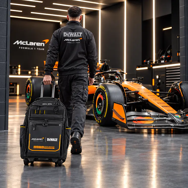 Mochila con Ruedas DeWALT x McLaren DWST60101-9 Profesional 46 Bolsillos IP54 6