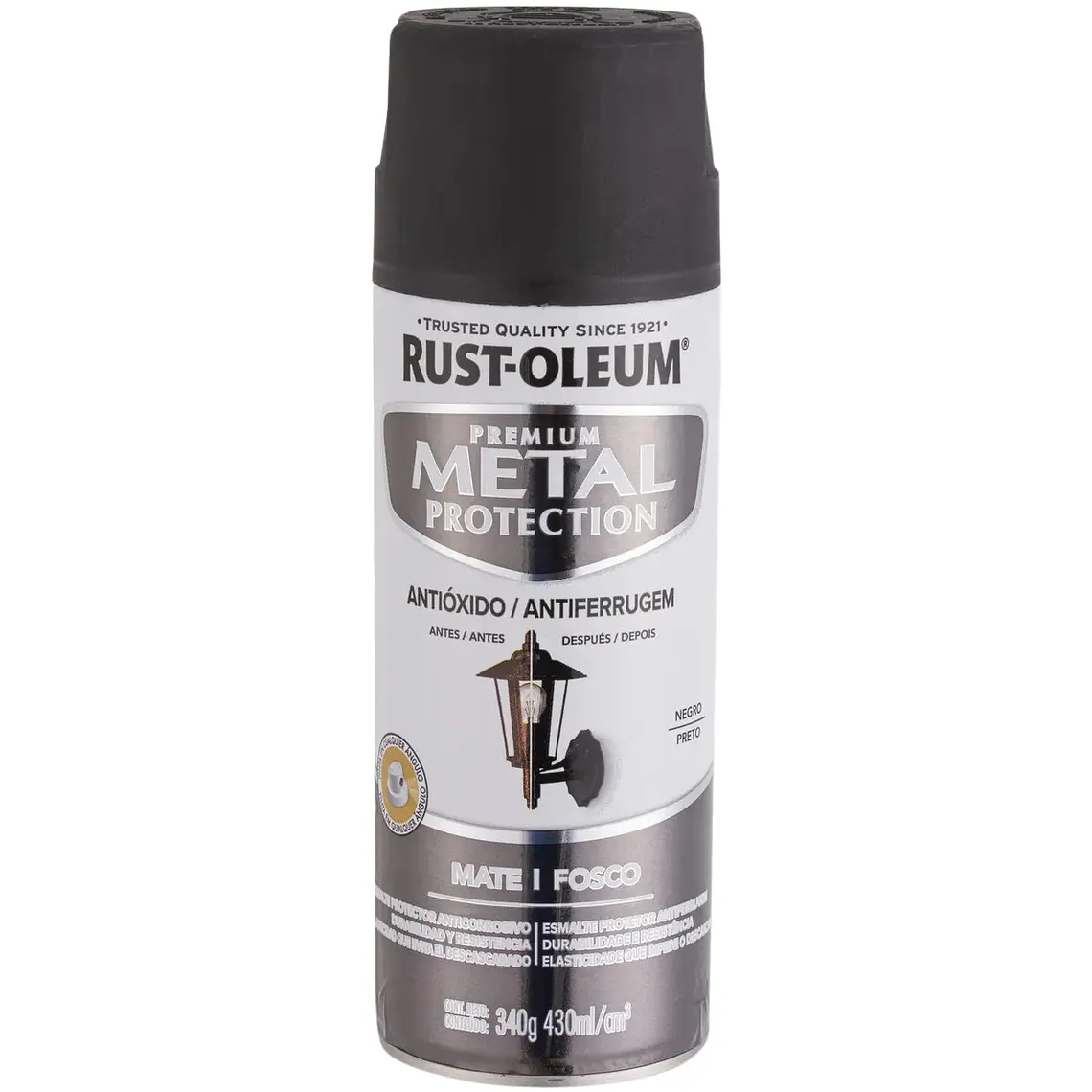 Pintura Spray Anticorrosiva Rust-Oleum Negro Mate 340 g 1