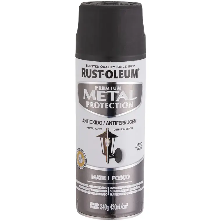 Pintura Spray Anticorrosiva Rust-Oleum Negro Mate 340 g 1
