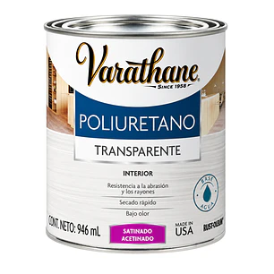 Poliuretano Interior Varathane Satinado Transparente 946 ml