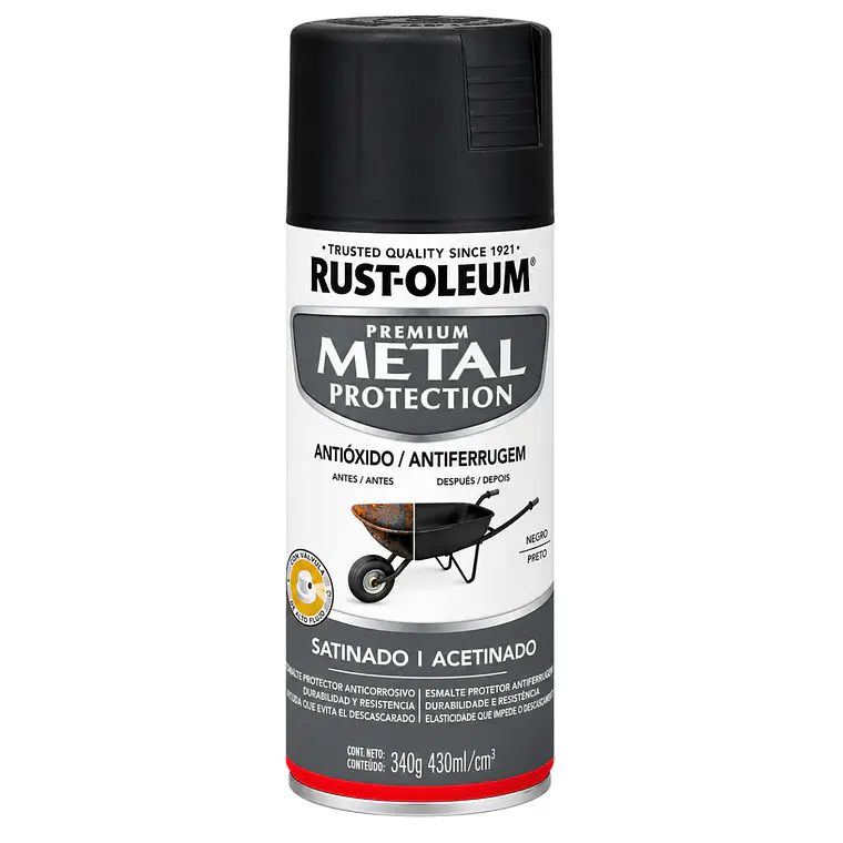 Spray Anticorrosivo Rust-Oleum Metal Protection Negro 340 g 1