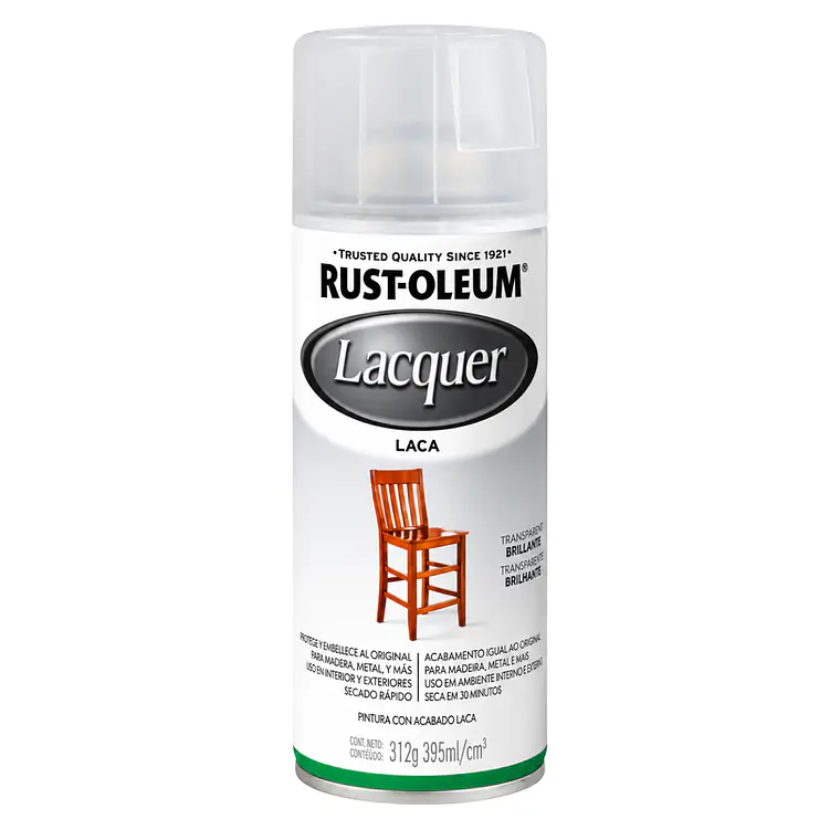 Laca Spray Transparente Brillante Rust-Oleum Lacquer 312 g 1