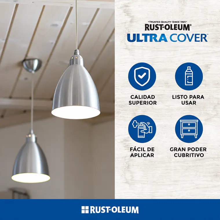 Pintura Spray Ultra Cover 2X Blanco Mate 340 g Rust-Oleum 3