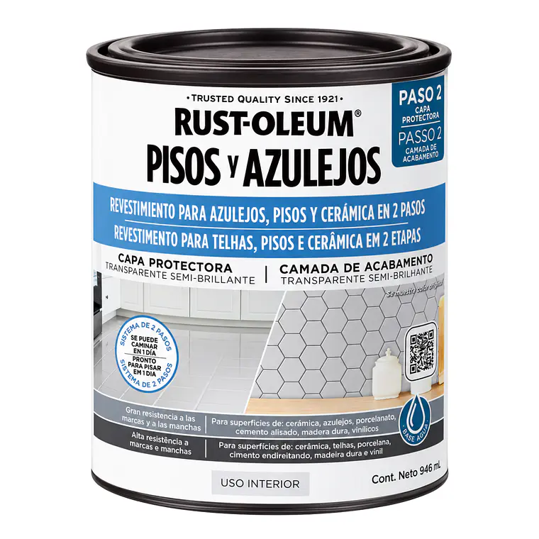 Protector Pisos Rust-Oleum HOME Semibrillo Transparente 1