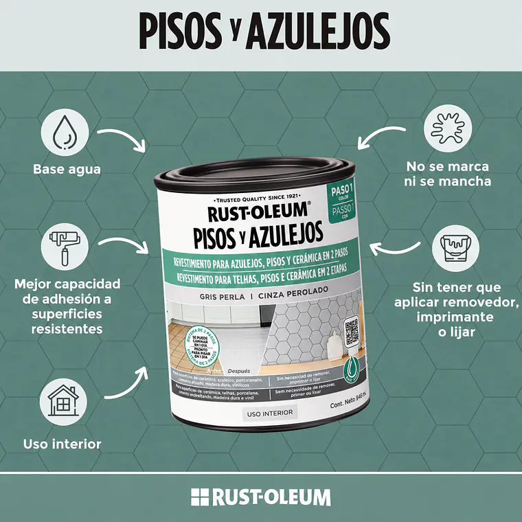 Protector Pisos Rust-Oleum HOME Semibrillo Transparente 2