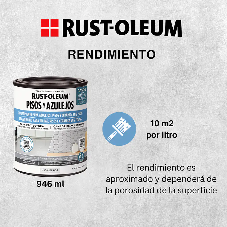 Protector Pisos Rust-Oleum HOME Semibrillo Transparente 4