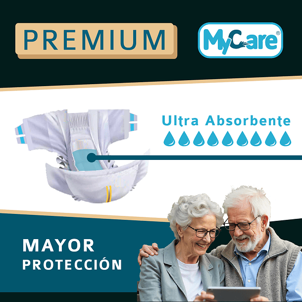 20 Pañales Premium Adulto MyCare 3