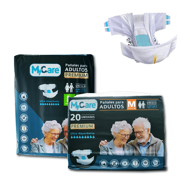 20 Pañales Premium Adulto MyCare