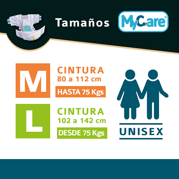 120 Pañales Premium Adulto MyCare 5