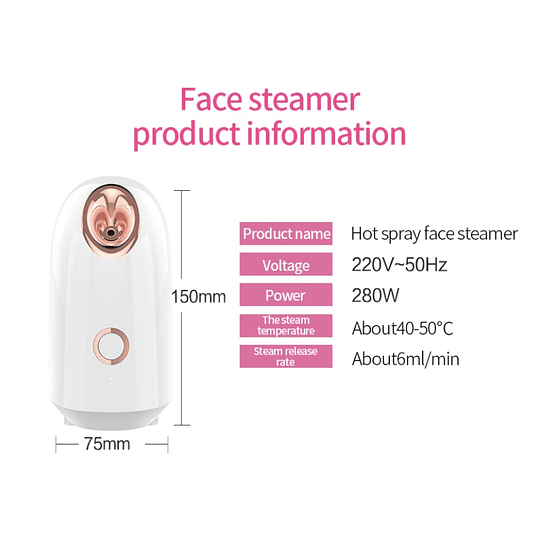  Vaporizador facial 