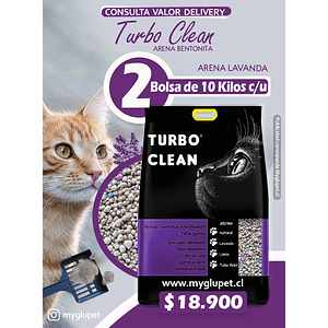 Turbo Clean Arena Aglutinante 20 KG aroma Lavanda 