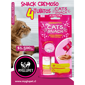 Cats Snack Tubito Cremoso Albacora