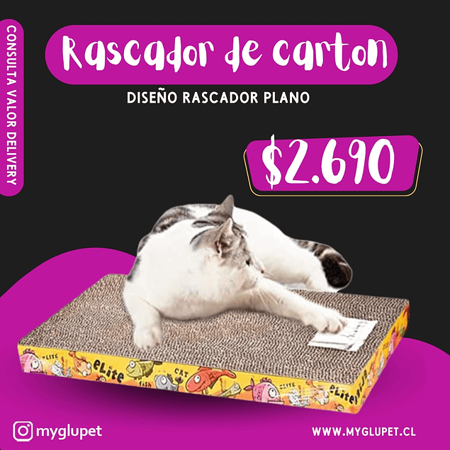 Rascador liso para gatos