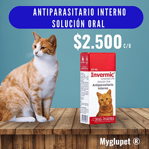 Antiparasitario Interno Solución Oral levamisol 2%para gatos