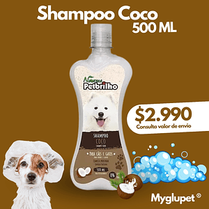 Petbrilho Shampoo para perros y gatos de Coco 500 ml