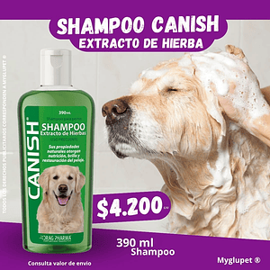 Canish Shampoo Extracto de Hiervas para perros 390ml