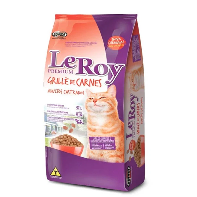 Leroy Grille de Carnes para Gatos Adultos Castrados