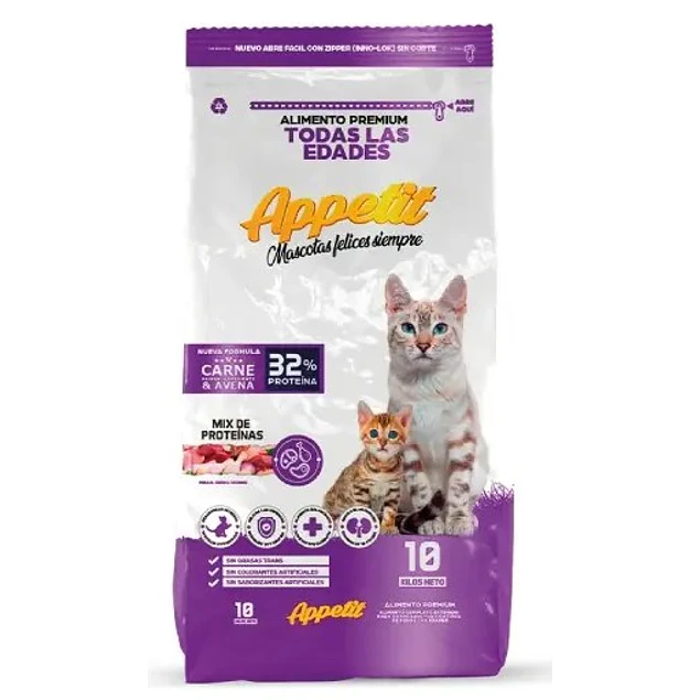 Alimento Appetit Gato 10kg