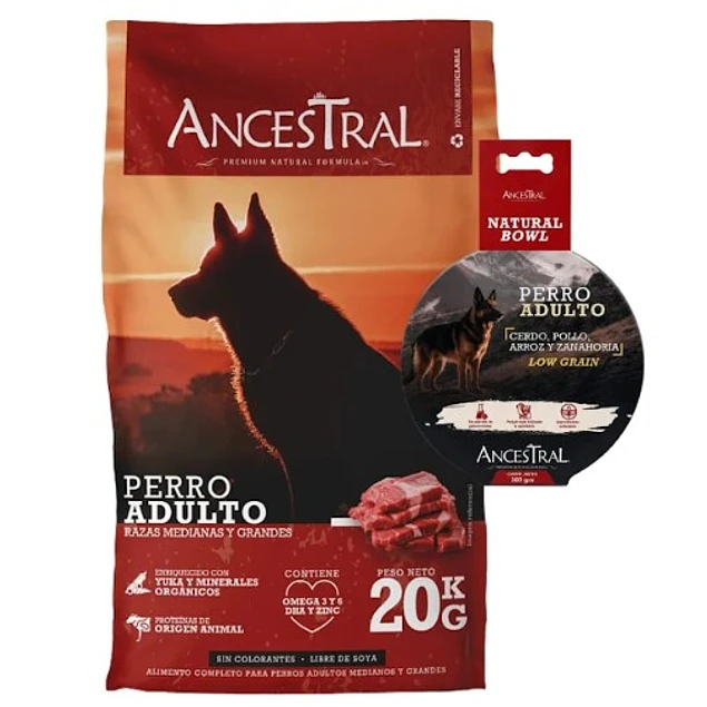 Ancestral Adulto 20 Kg + Ancesral Bowl